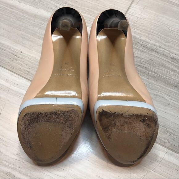 Nicholas Kirkwood Bi Color Pump Two Tone Platform Peach Black Pearl 38 EU 7.5 US - Picture 12 of 14